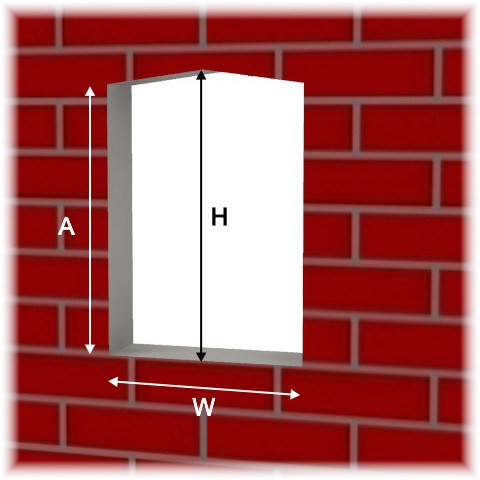 LS12 Postbox being fitted into a brick wall