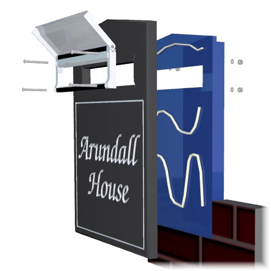 Assemble letterbox front and postflap