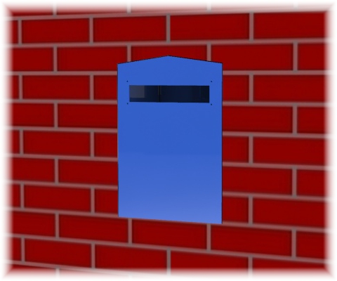 Mailbox being built in a brick wall