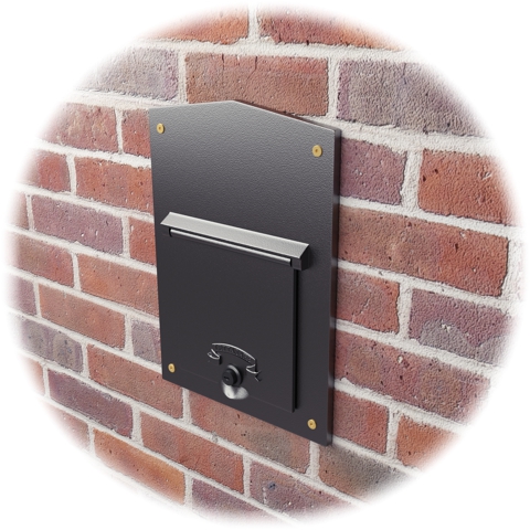 Rear view of letterbox