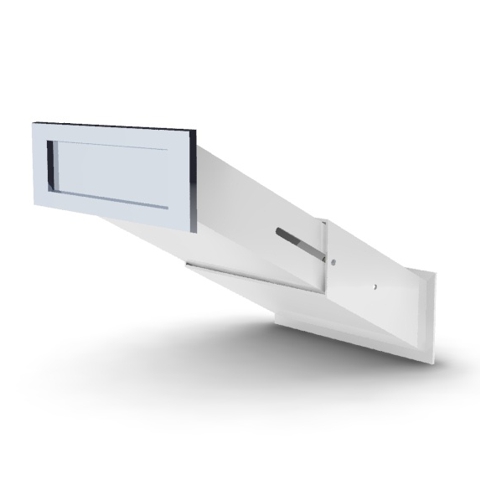 Section of the Extended Oakley cavity wall letter chute