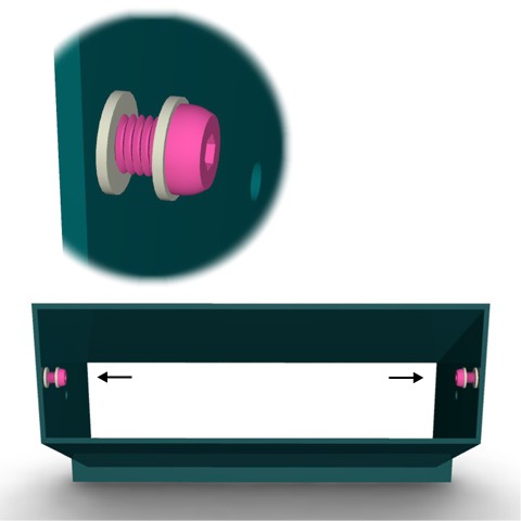 Oakley letter chute securing bolts