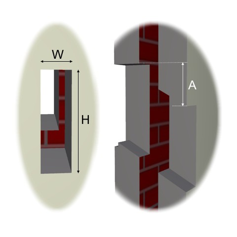 Rear cutout for Highway letter chute
