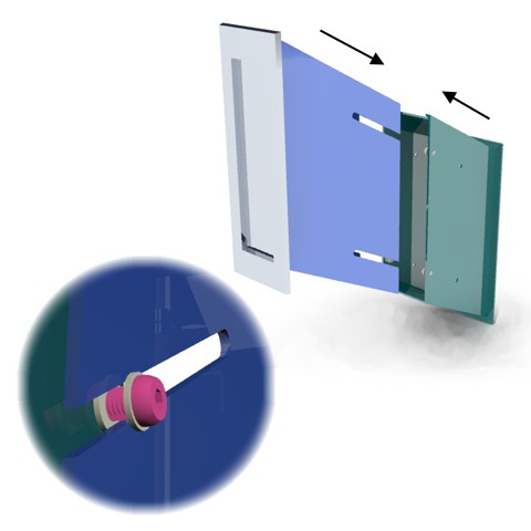 Highway letter chute assembly