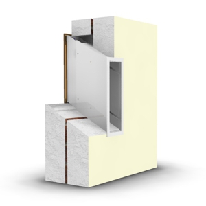 Rear view Highway letter chute collection box