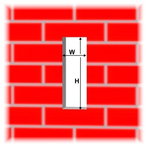 Front cutout for Hampton Letterbox
