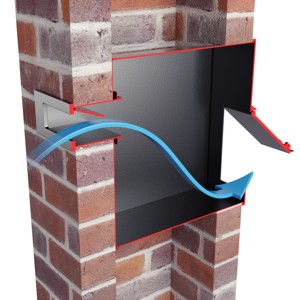  Letterbox through a brick pier