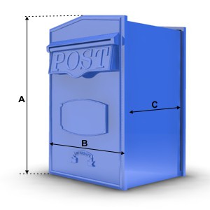 Dimensions of the LS05 Letterbox
