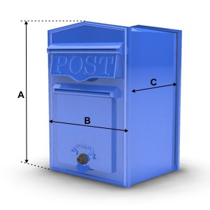 Dimensions of the LS07 Letterbox