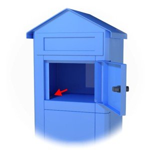 Opening the postbox section