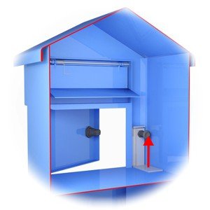 Releasing the parcelbox compartment locking mechanism