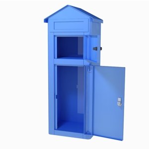Opening the parcel boc door