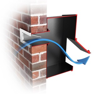  Letterbox through a single brick wall