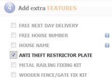 Anti Theft Postbox Restrictor Plate