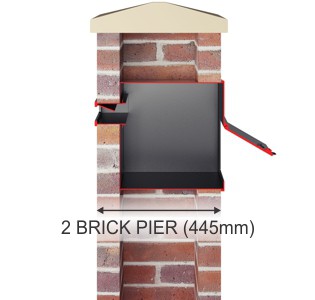 More Info  2 Brick Pier or Wall
