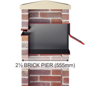 More Info 2½  Brick Pier or Wall